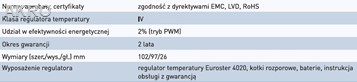 EUROSTER 4020B regulator czarny przewodowy